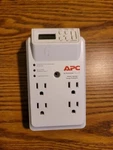 Apc 4-OUTLET Wall Surge Protector With Timer-controlled Outlets, On/off. Fixed Price $10.99.