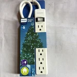 Philips 2 Feet 6-OUTLET Power Strip Cord With Surge Protector Brand New Unused. Fixed Price $12.00.
