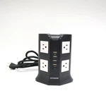 Safemore 8 Ac Outlets 4 Usb Charging Station Power Strip Tower Surge Protector. Fixed Price $19.99.
