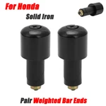 For Honda 7/8" Handle Bar Ends Heavy Weight Vibration Reducing Grip Plugs Iron. Fixed Price $14.99.