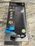 Ultrapro 8 Outlet Surge Protector With Usb Charging Dock 4 Ft Cord New. Fixed Price $33.00.