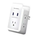 Wall 5 POWER-OUTLETS/2 Usb Ports Surge Protection Adapter Tap With Ni. Fixed Price $47.99.