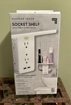 Sharper Image Socket Shelf 6 Power Outlet 2 Port Usb Charger Surge Protector Nib. Fixed Price $16.99.
