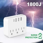 Wall Outlet Extender Surge Protector Power Hub 4-PORT 5A Fast Charging Usb-c. Fixed Price $6.99.