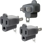 Elegrp 2 TO3 Prong Adapter Pack Gray Polarized Grounding Plug Etl List. Fixed Price $14.97.