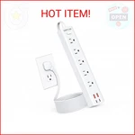 Depow Power Strip Surge Protector With Ac OUTLETS(1625W/13A) 4 Usb Ports (2. Fixed Price $19.75.