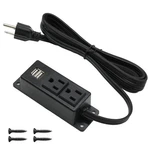 Power Strip With Usb Ports, Wall Mounted Flat Plug, 2AC Outlet .... Fixed Price $25.57.
