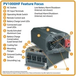 Tripp-lite PV1000HF Powerverter/inverter 12V 120V Ac 4 Outlets Watts. Fixed Price $119.95.