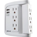 Woods 2-USB/6-STANDARD Outlet 2.4A/15A White Swivel Surge Tap 41424. Fixed Price $32.16.