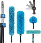 20 Foot High Ceiling Fan Duster With 5-12 Extension Pole, Blue. Fixed Price $64.17.