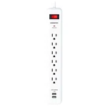 Monster Just Power Up Surge Protector W/usb 6 Outlets 1080J 3FT White. Fixed Price $50.04.