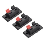 Uxcell 2 Way Spring Terminal Clip Push Release Connector Plate Jack Socket.... Fixed Price $12.17.