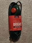 Make The Season Bright 9FT. Polarized Extension Cord Foot Switch And 3 Outlets. Fixed Price $8.00.
