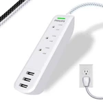 Philips Surge Power Strip, 3 Outlet Protector, 6FT Cord. Fixed Price $43.05.