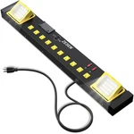 Zesen 10 Outlet Power Strip With Led Worklight, Heavy Duty Metal .... Fixed Price $96.57.