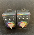 2 Ciao Tech Led Disco Light Bulb Automatic Rotating Illumination-nib. Fixed Price $9.95.