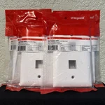 Lot Of 4 On-q Legrand 2-PORT Keystone Wall Plate White 1 Gang Ports Brand. Fixed Price $19.99.