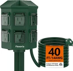 Outdoor Power Strip Waterproof, 40 Ft Heavy Duty Extension Cord, 6 Grounded Outl. Fixed Price $99.99.