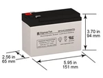 12V 9AH Apc RBC17 Battery Replacement By Sigmastek. Fixed Price $23.99.