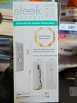 Sleek Socket Ultra-thin Plug Concealer 8 Ft 3 Outlet White Cord Kit. Fixed Price $21.00.