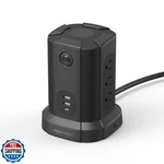 Amazon Basics Rectangular Power Strip Tower Surge Protector 1080J, 9 Outlet. Fixed Price $44.99.