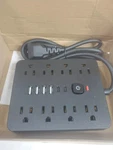 Power Strip Adapter-surge Protector, Usb Outlets, Sockets TT-PS10 Black; T6. Fixed Price $14.95.