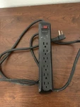 Defiant 6-OUTLET Surge Protector Power Strip Black 4 Ft Cord On/off Switch. Fixed Price $8.99.