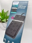 Philips 10-OUTLET Surge 6' Braided Cord 2880J Usb-a 2.4A Adapter-spaced. Fixed Price $34.99.