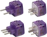 4X Travel Adapter Plug For South America Peru Argentina Purple 2-PORTS + Surge. Fixed Price $34.89.