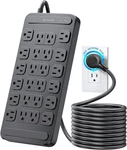 Trond Surge Protector Power Strip 360 Rotating Flat Plug, 24 10FT, Black. Fixed Price $46.23.