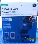 Ge 6 Outlet Amp Yard Stake 24 Hour Mechanical Timer Model 15107 New. Fixed Price $48.95.
