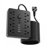 Power Strip Surge Protector, Chiefway 5 Flat Extension Cord Ft, Black. Fixed Price $25.63.