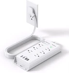 Surge Protector Power Strip - Flat Plug Extension Cord With 6 Outlet 4 Usb Port. Fixed Price $16.43.