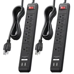 8 Ft Surge Protector Power Strip With Usb Ports Listed Cable Matters 2-PACK. Fixed Price $59.99.