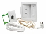 Sanus Legrand In-wall Cable Concealer Recessed Power Kit For Mounted Tvs White. Fixed Price $29.94.