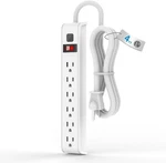 Tiffcofio Surge Protector Power Strip, 4 Feet Extension Cord, 600 Joules. Fixed Price $17.59.
