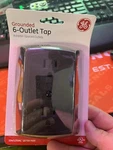 Ge 6-OUTLET Extender, Grounded Wall Tap, Reset Button, Circuit Breaker, Adapt.... Fixed Price $20.99.