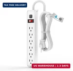 Tiffcofio Surge Protector Power Strip, 4 Feet Extension Cord, 600 Joules. Fixed Price $14.05.