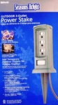 Woods Green Outdoor 3 Outlet Power Stake With 12FT Extension Cord New In Box. Fixed Price $14.99.