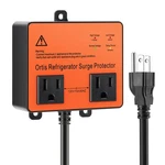Refrigerator Surge Protector, Ortis Double Outlet Voltage 1.5FT, Orange. Fixed Price $50.73.