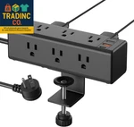 Clamp Power Strip With 9 Outlets, Desktop Edge Mount Surge Protector. Fixed Price $32.99.