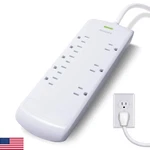 Philips Outlet Power Strip Surge Protector, 8FT Extra-long Cord, Flat Pl. Fixed Price $42.74.