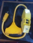 Coleman Cable Systems 120 Volt Amp Portable Gfci 3 Way Adapter Cord 80087-011. Fixed Price $20.00.