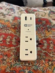 A65 Commercial Electric Swivel Wall Mount Surge Protector White 6-OUTLET YLCT-62. Fixed Price $20.00.