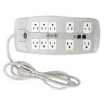 Outlet Strip, Surge, 10 5-15R, 5-15P, Ft., White, 52NY61. Fixed Price $31.19.