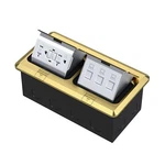 Kyhshj Dual Pop-up Floor Electrical Outlet Box Kit 20 Amp Stainless Steel. Fixed Price $138.80.