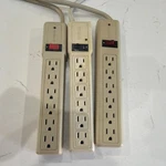 Electri-cord Sl Waber Intermatic 6-OUTLET Surge Protector Beige 3-PACK. Fixed Price $14.99.