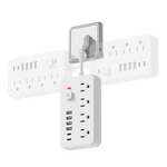 Surge Protector Power Strip - Chiefway Short Extension Cord With 4 Ac White. Fixed Price $21.04.
