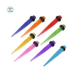 Uv Acrylic Spike Design Ear Plugs - 8 Colors Available. Fixed Price $10.50.