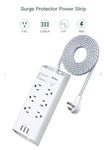 Power Strip Surge Protector 6 Outlets 3 Usb Ports 5FT Long Extension Protection. Fixed Price $47.13.